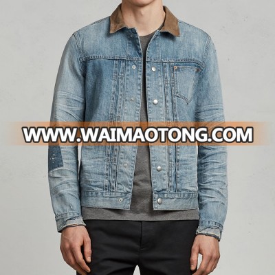 New Style Wholesale Cotton Coat Slim Hot Selling Mens Jeans Jacket